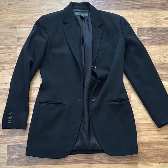 Banana Republic Black Blazer Jacket - Picture 1 of 5